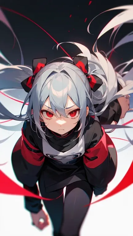  best image quality　Aoba's fua 　Gray Hair　Red eyes　 doesn't have anything　male