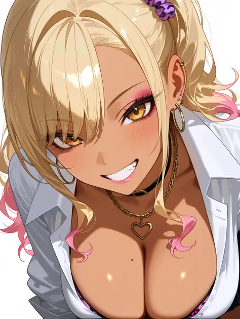 ,gyaru,cool beauty,teeth,smile