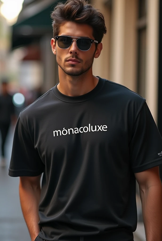 Create an obersay shirt with the name Mónacoluxe 