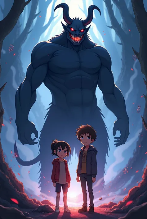 When demons make friends with humans, anime 