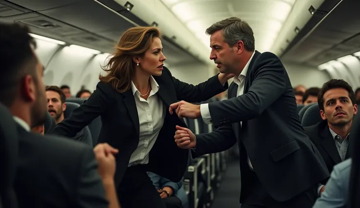 Woman Hits a Director in the Face on a Business Flight and They're Both Too Angry 