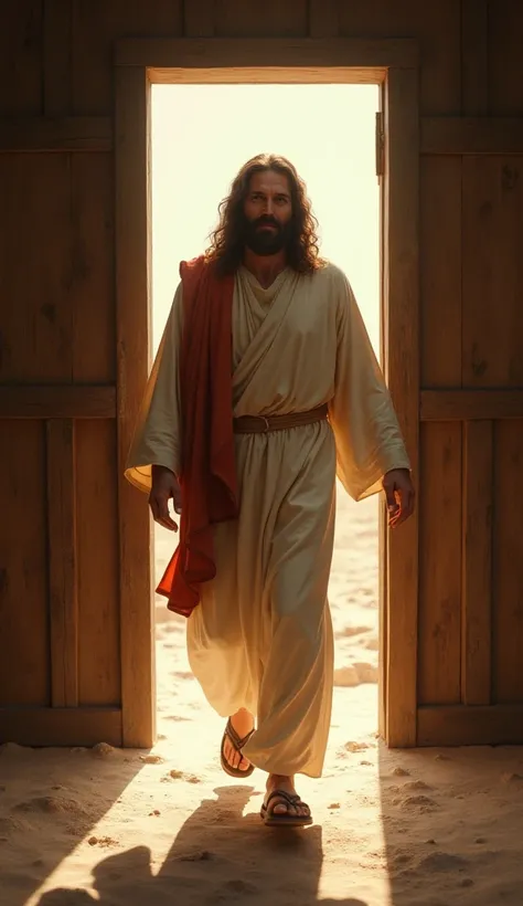 Jesus entering the door 