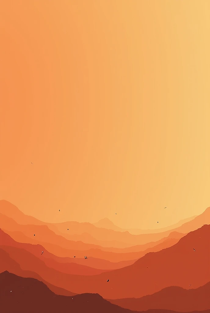 A minimalist style picture of space in orange tone and without too many details