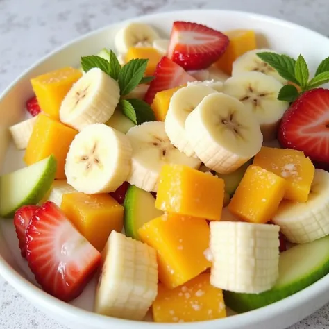 faça uma imagem de 🍓 Salada de Frutas com Iogurte e Mel 🍯
Introdução:  For a refreshing afternoon snack ,  tasty and healthy ,  nothing better than a Fruit Salad with Yogurt and Honey !  Perfect for hot days or when you just want something light and nutrit...