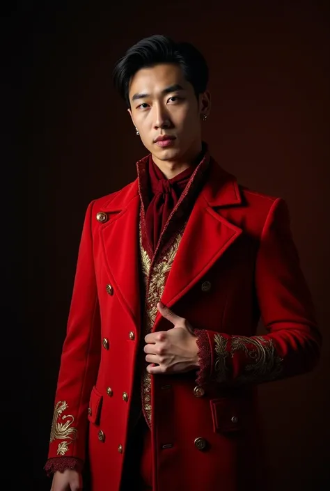 Shownu Victorian red costume 
