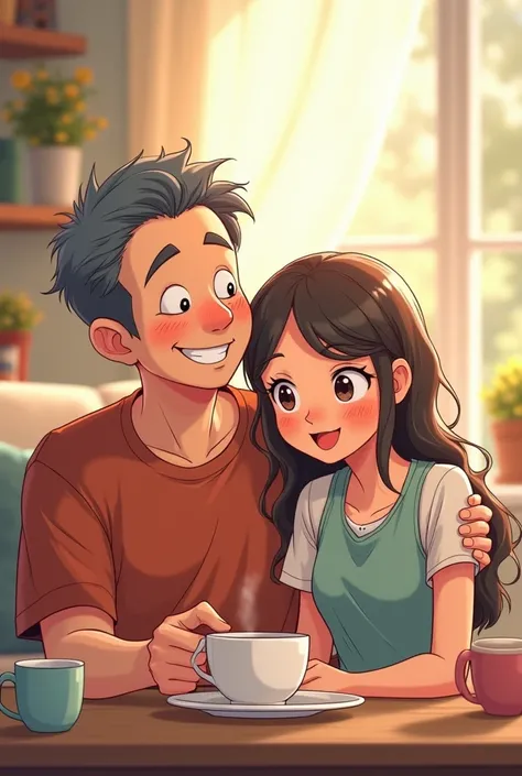 Anime photo of uncle and 18 yraes ctue girl