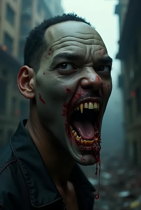 Will Smith turned into a zombie