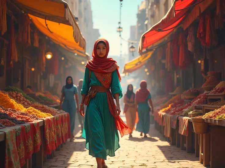 Fatima arrived at the market