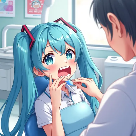 Miku at the dentist 