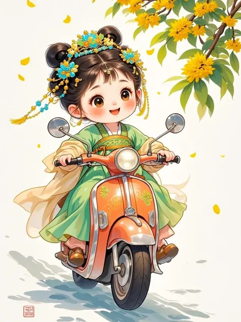     Little Cute Motorcycle Ride