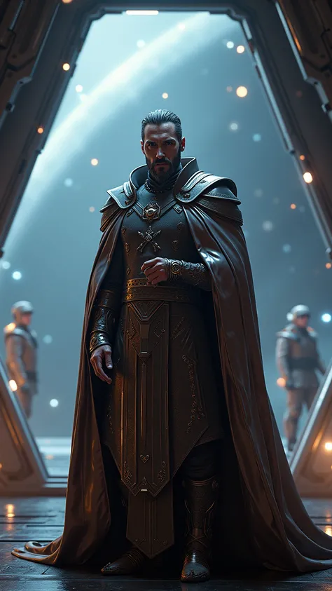 Fatih Sultan Mehmet as a futuristic galactic emperor