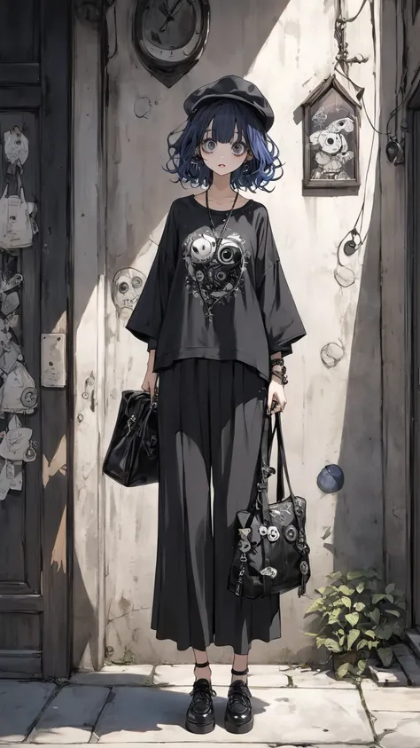   Tim Burton's style、、  casual fashion、