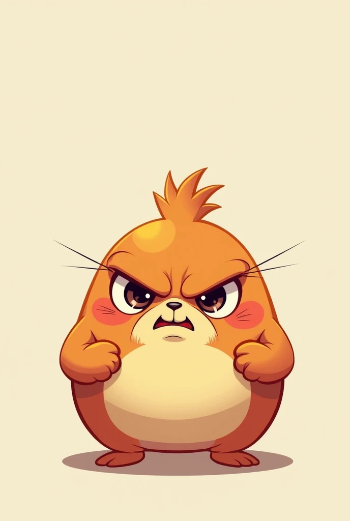 angry cute character