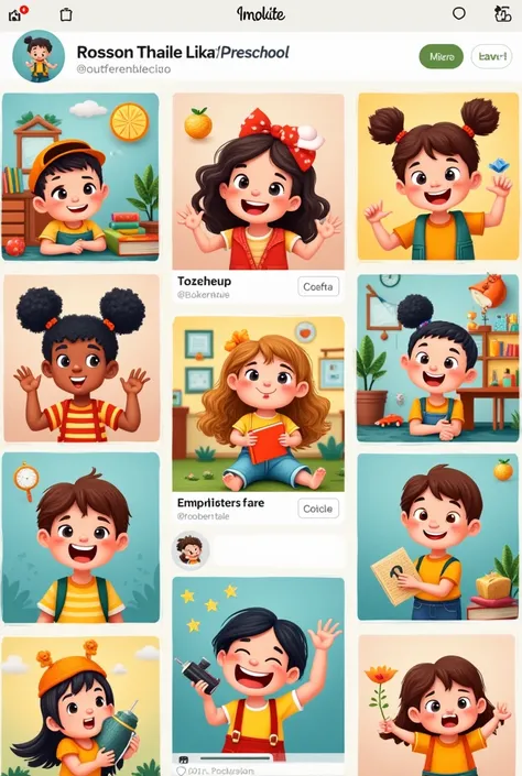 Preschool Instagram profile 
