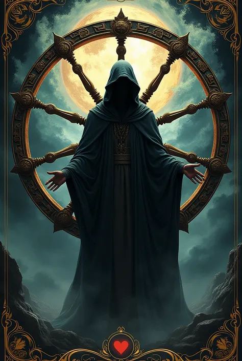 Wheel of Fortune card with dark touches of the soul 