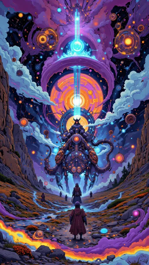  Marauders Riding Strange Animals  ,And other items 々 々,   dmt Death of Ego  ,    Exquisite Futuristic Art   , DMT Art,   DMT Egodes   ,   Dan Mumford and Alex Grey Style,    Psychedelic Transart   ,    Ultra Detailed Fantastic Art   , epic shamanic DMT Ar...