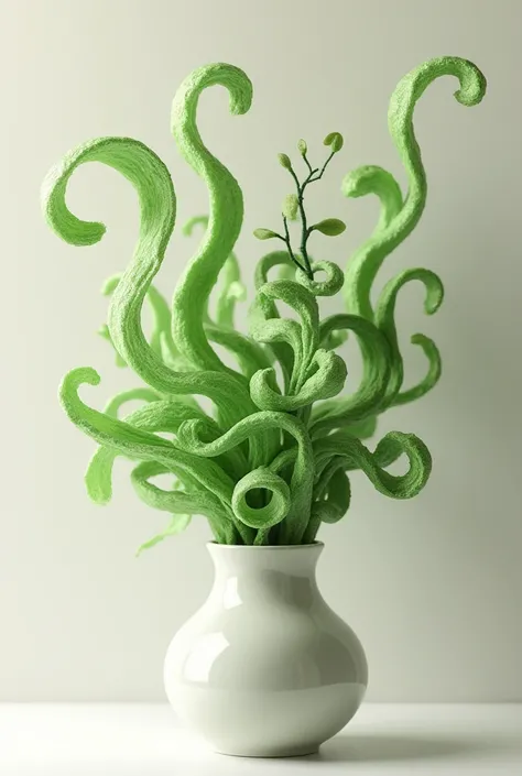 Do you make curly leaves from a vase 