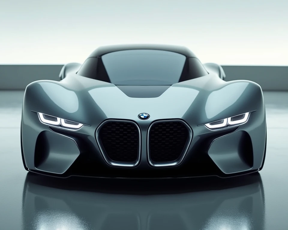 A futuristic sports car seen in the BMW Four Sides
