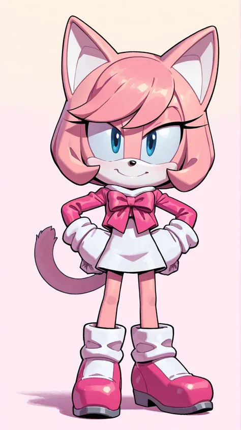 Female furry rozita pink cat Sakuraplatinum_illustriousxl sonic idw style evan stanley 