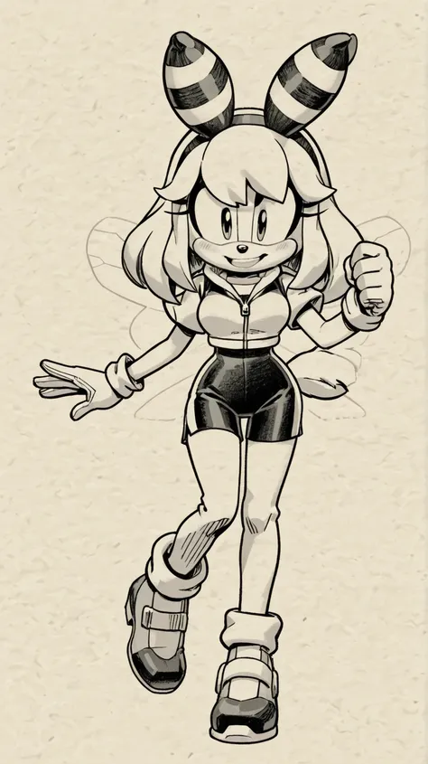 Female furry marina bee 🐝 Sakuraplatinum_illustriousxl sonic idw style evan stanley