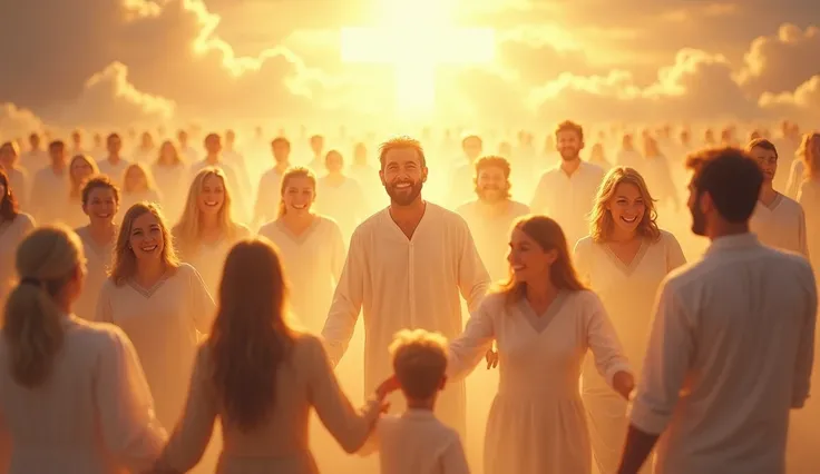 People in happy heaven  in the bible 