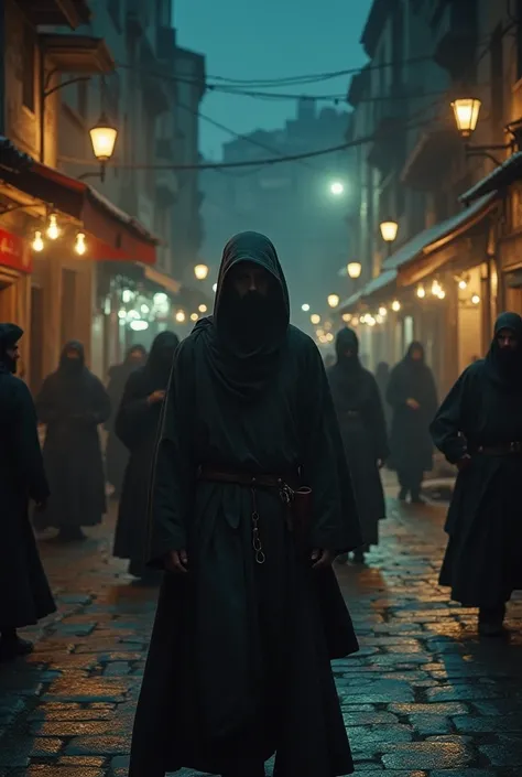 [Scene 3: Murad IV disguised, walking through Istanbul streets at night. Flashbacks of arrests and punishments.]