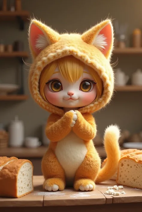 bread cat girl