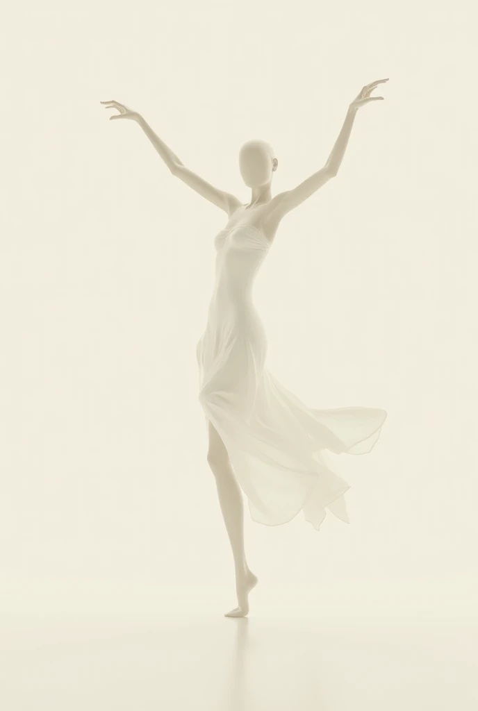 Minimalist woman dancing
