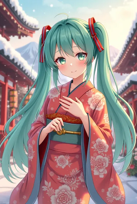 Nakano miku New Year's photo