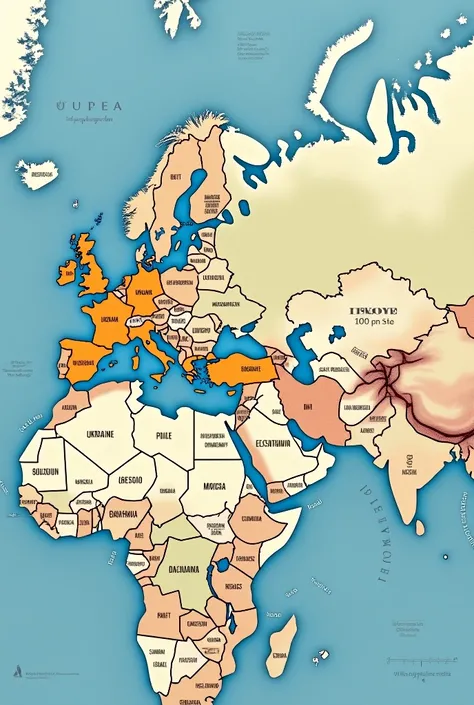 I want a map of the world, but let the locations of Ukraine, Belgium police and Turkey be marked, and it says which one is on the right.