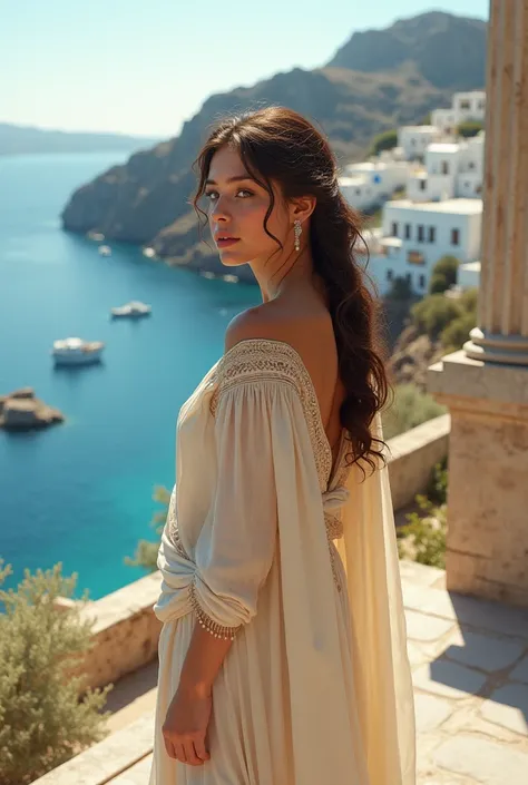 Greek islands々々々And the sea  、    cute girl、                     ANCIENT GREEK COSTUME     、