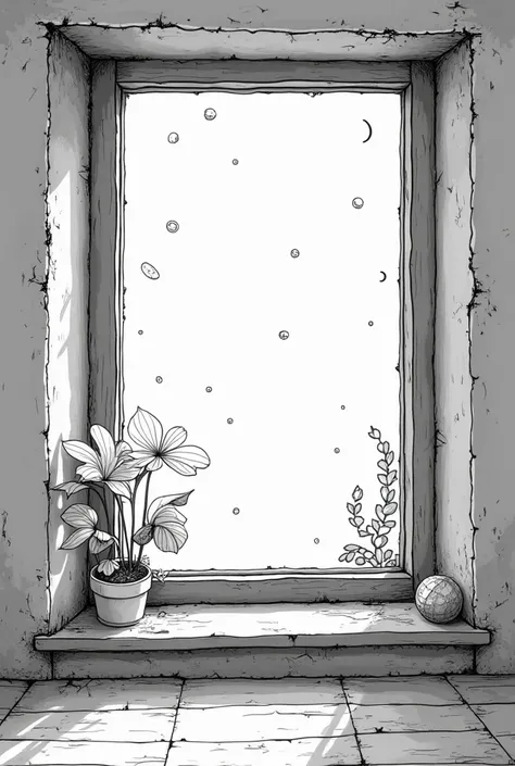  CREATE AN IMAGE OF A WINDOW IN COMIC FORMAT FOR AN EXHIBITION IN A REN'S BOOK ROOM  .
 THE WINDOW WOULD BE LIKE A MURAL WHERE REN WOULD WRITE OR DRAW THINGS ABOUT WORKING WITH LONELINESS. THE NAME OF THE WINDOW WILL BE A PILL FOR LONELINESS OR SOMETHING L...