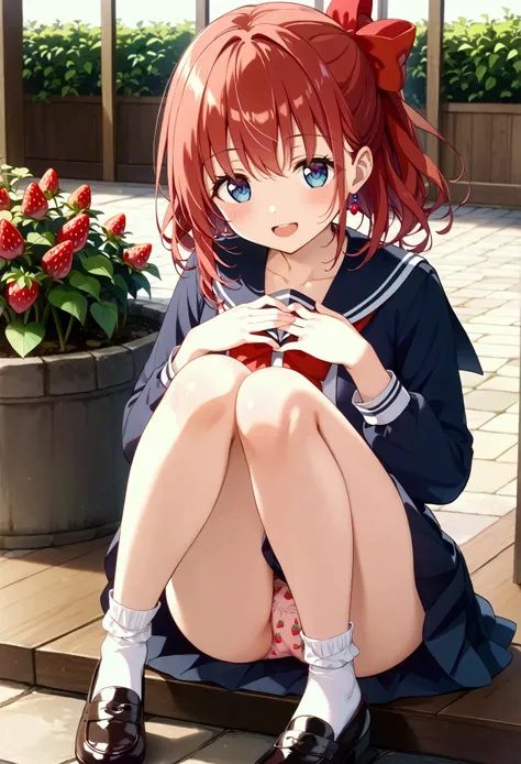 (masterpiece、 more details、 best quality、Clear focus、 dramatic scene、 realistic )、( super high resolution、8k)、 perfect anatomy、 perfect face、(portrait、 depth of coverage)、anime style girl、( sailor suit)、(( black high high socks))、 loafers 、((Thin legs, thi...