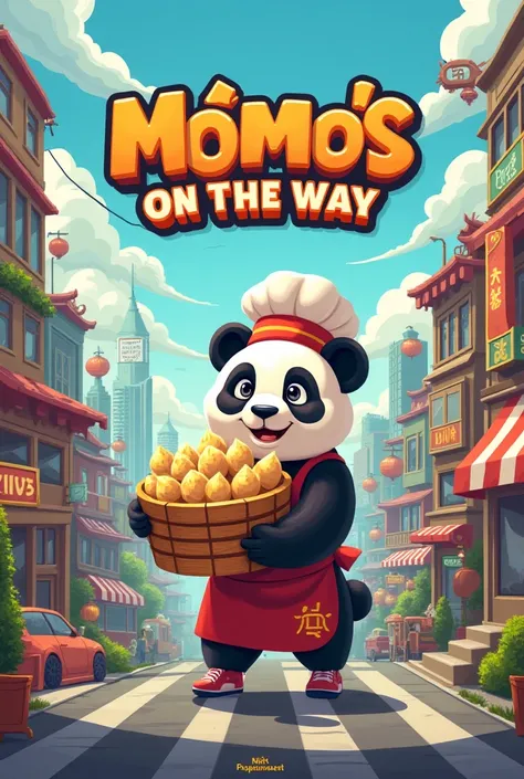 Create a image for food panda pixel size 4250*3333 for our brand Momo's on the way a food brand
