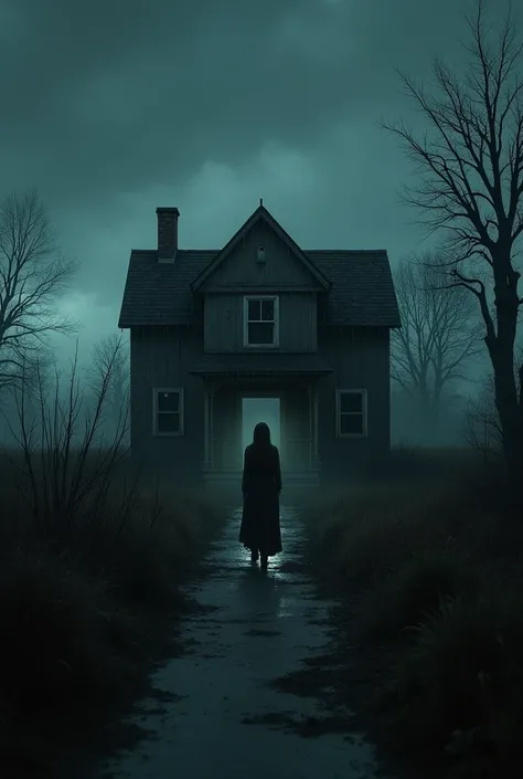 The video opens with dark, stormy weather. A decaying, abandoned house stands alone on a desolate street. The wind howls, and raindrops strike the windows. The camera pans slowly around the eerie surroundings, showing dead trees and overgrown vegetation.
T...