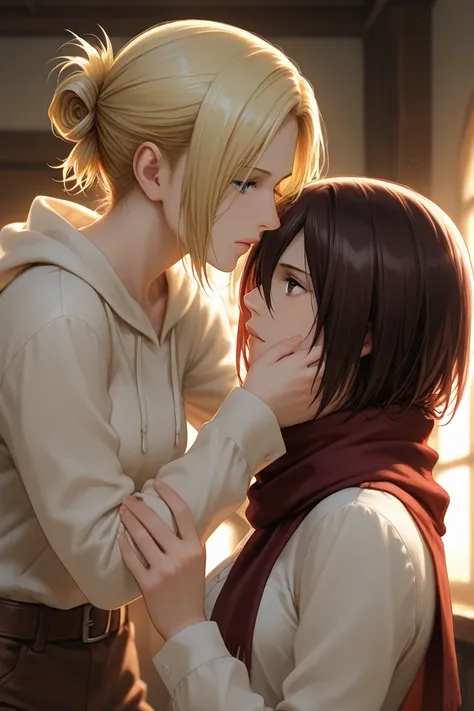 Annie Leonhart and Mikasa Ackerman