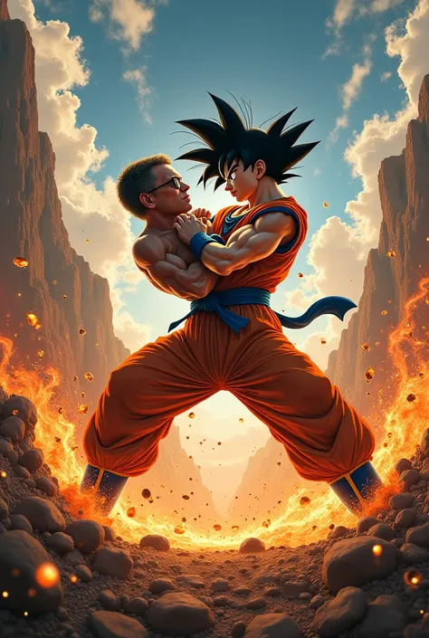 Goku fighting against President Lula