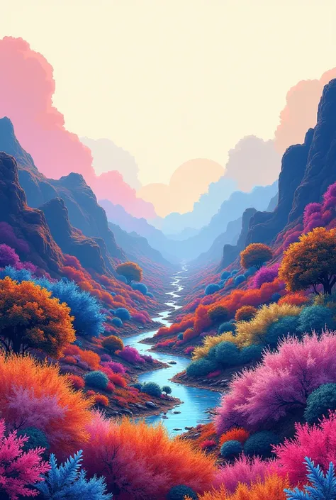 Background for colorful post 