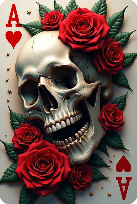 playing card (ace of hearts:1.3), skull and roses with spikes highly detailed, cinematic, 8 k, by megan duncanson, benjamin lacombe, adrian borda, stanley artgermm, tom bagshaw, craig mullins, carne griffiths, ayami kojima, beksinski, trending on deviantar...