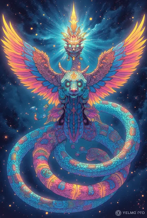 God Quetzalcoatl the Feathered Snakes