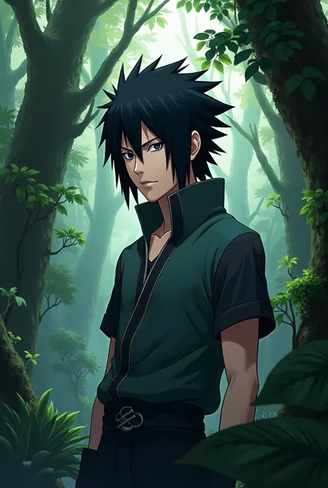 Sasuke in jungle passport size