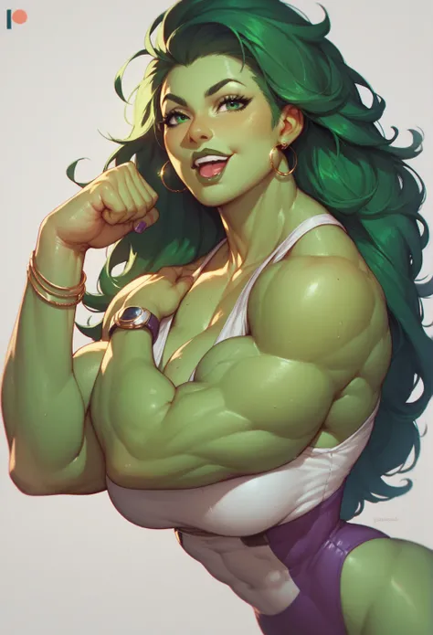 She hulk flexing