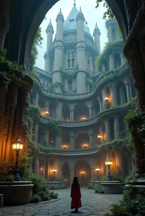 It creates the realistic image of a magic academy called Mysthya, whose architecture has a mix between Gothic and modern, and which looks a bit like a campus and a fairly large one located in the underground of London, looking like another world below Lond...