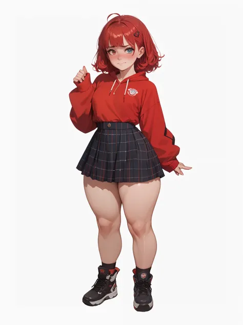 Improve sexy image cute aesthetics better quality embarrassed face big thighs red hair with little spots