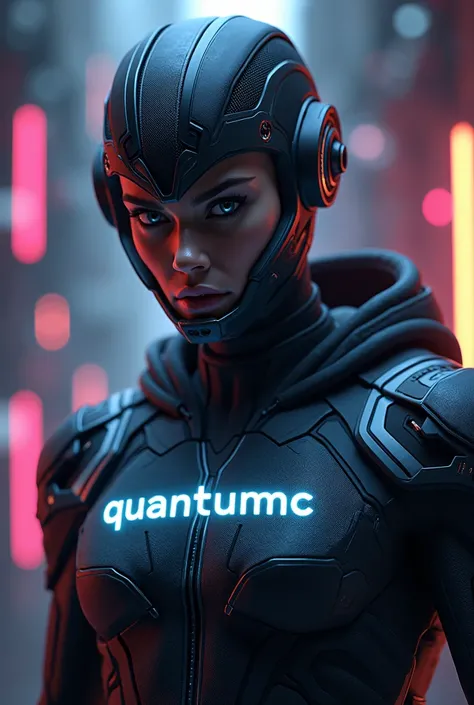 Crea un avatar gaming con el texto de ''QuantumMC'' 