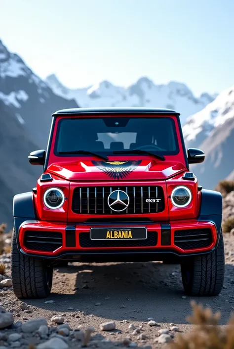 Make a G-class in the colors of the Albanian flag