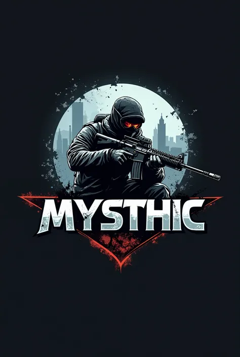 Create logo image of a Counter Strike 2 player with the name MYSTHIC