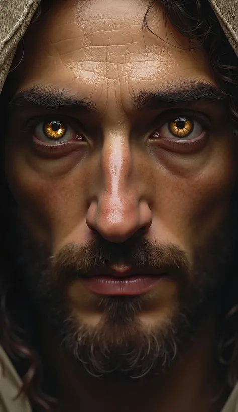 You see Jesus in the eyes of a human