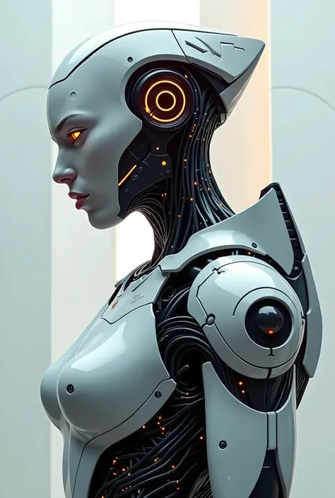 I want to create A quantum character with a cybernetic body, Conscious 