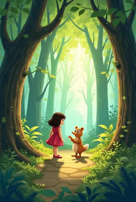 
---

**Suggested illustrations:**  
- Lila exploring the woods .  
 - Pipo duck talking to Lila .  
 - The Enchanted Forest full of magical creatures.  
 - The game between Lila and the squirrel .  
 - The moment of friendship between Lila and Pipo .

 If...